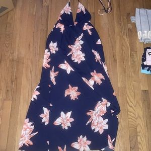 Azbro long open back dress